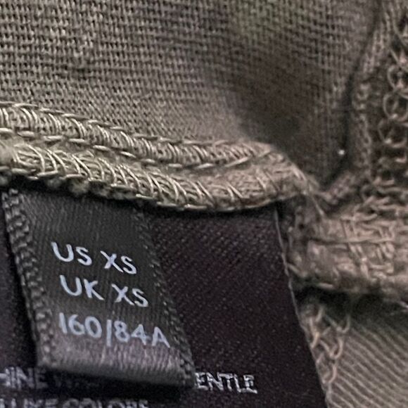 Anthropologie Army Green Center Seam Sleeveless Shell Top Sz XS - Picture 8 of 10